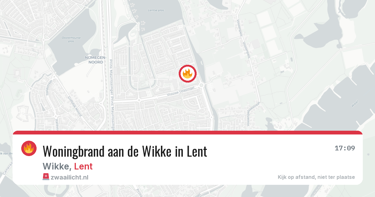 Woningbrand aan de Wikke in Lent — 22 jul 2026