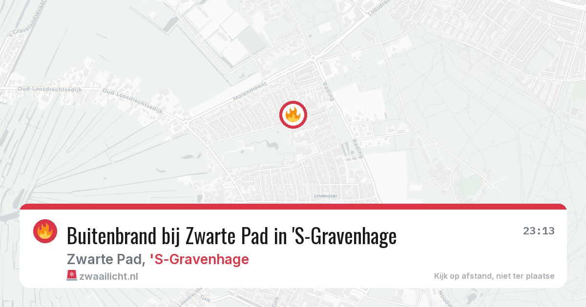 Buitenbrand bij Zwarte Pad in 'S-Gravenhage — 7 apr 2026