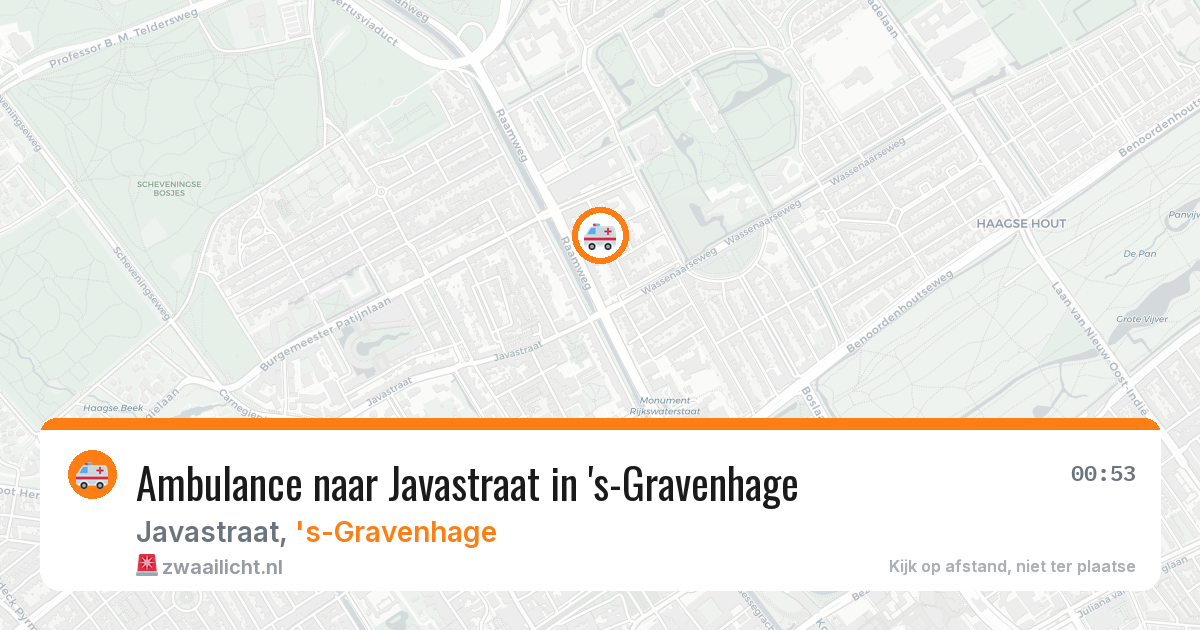 Ambulance naar Javastraat in 's-Gravenhage — 25 jun 2026