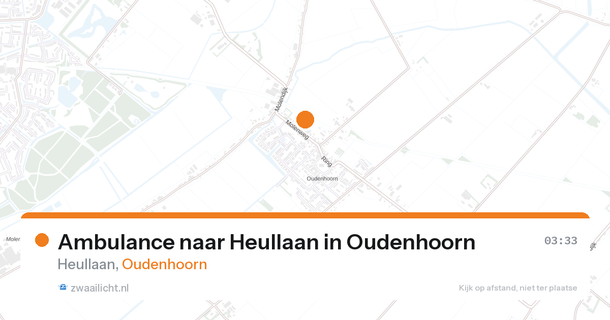 Ambulance naar Heullaan in Oudenhoorn — 28 aug 2026