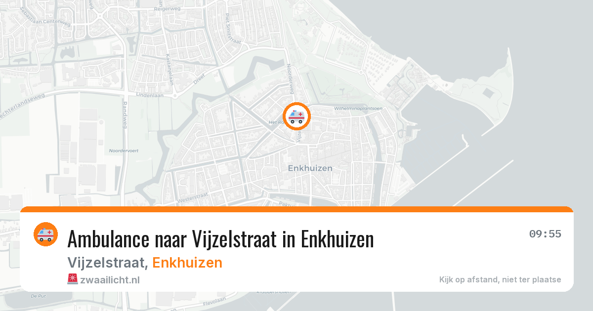 Ambulance naar Vijzelstraat in Enkhuizen — 9 jun 2026