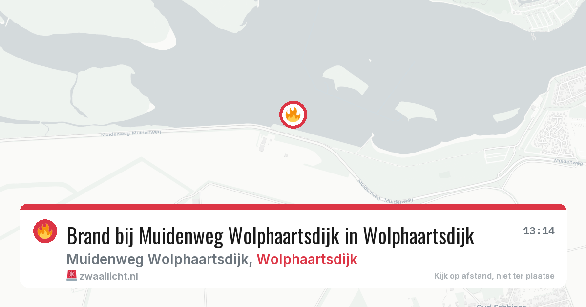 Brand bij Muidenweg Wolphaartsdijk in Wolphaartsdijk — 24 jun 2026