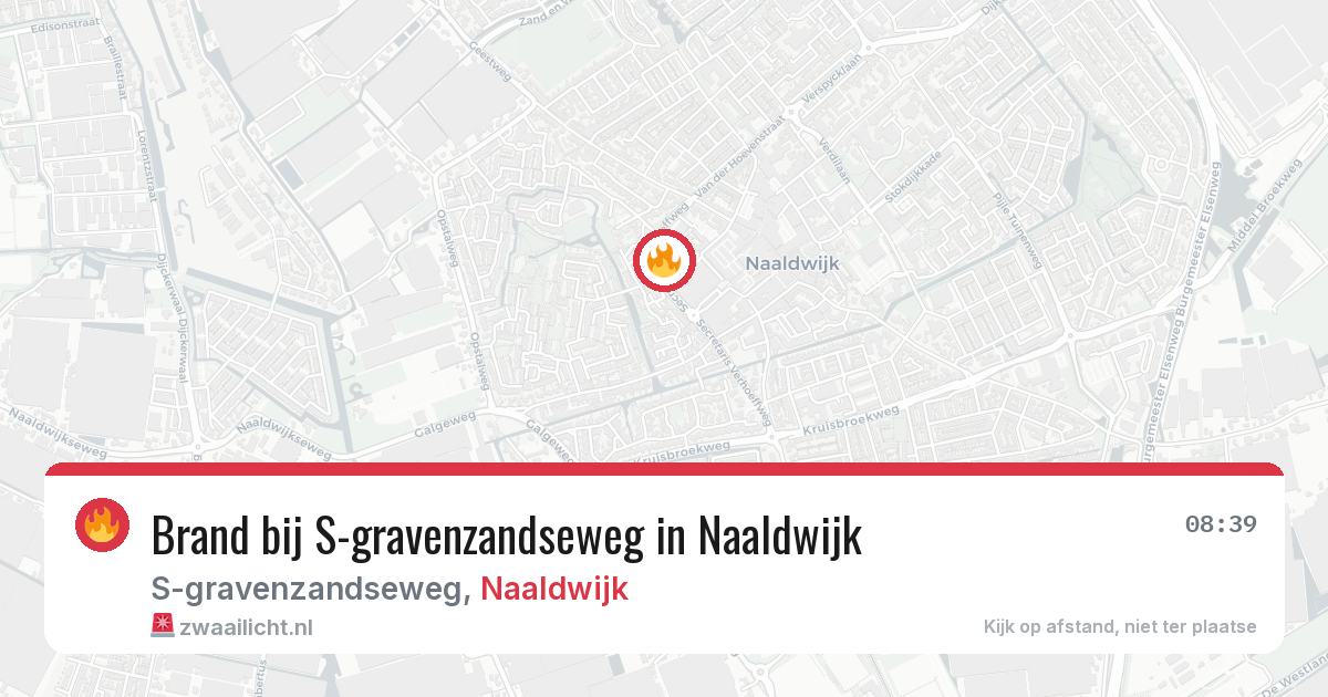 Brand bij S-gravenzandseweg in Naaldwijk — 22 jun 2026