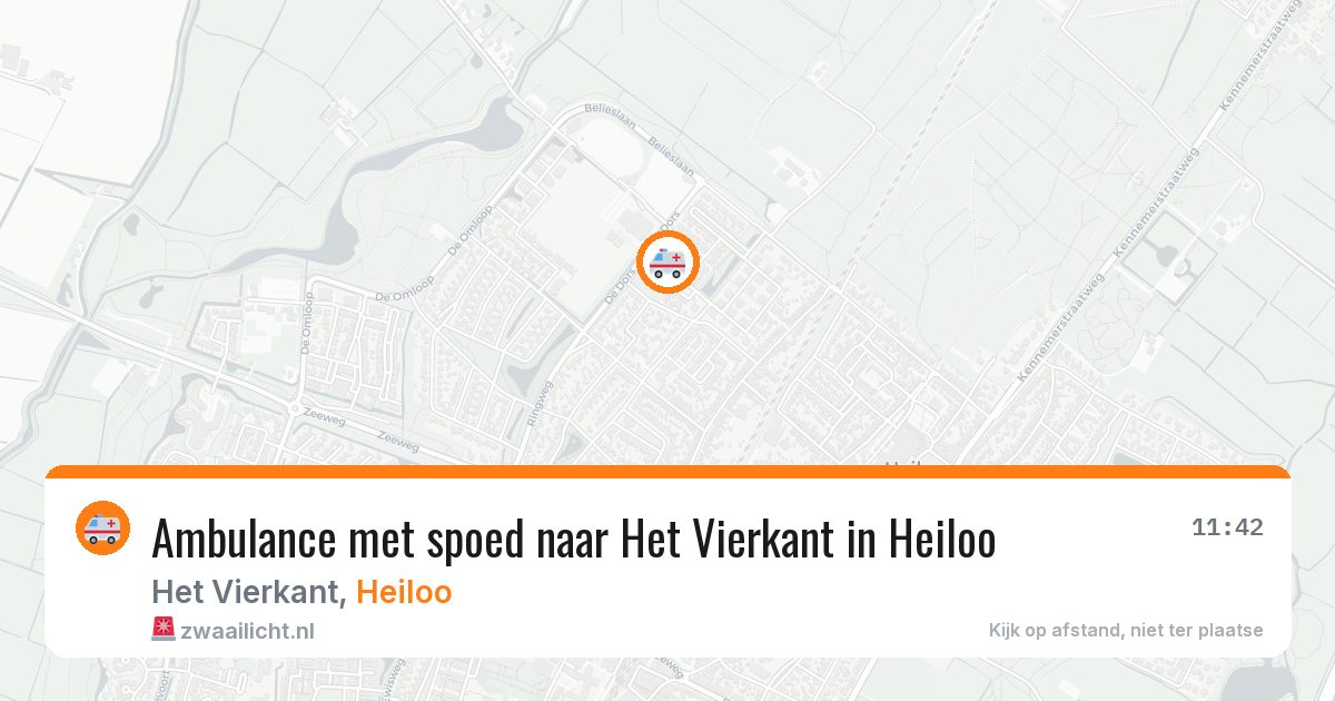 Ambulance met spoed naar Het Vierkant in Heiloo — 28 mei 2026