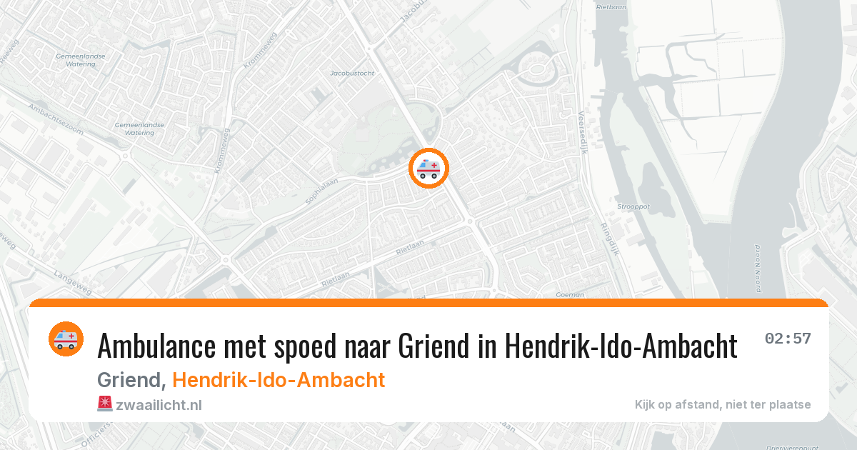 Ambulance met spoed naar Griend in Hendrik-Ido-Ambacht — 30 jan 2026