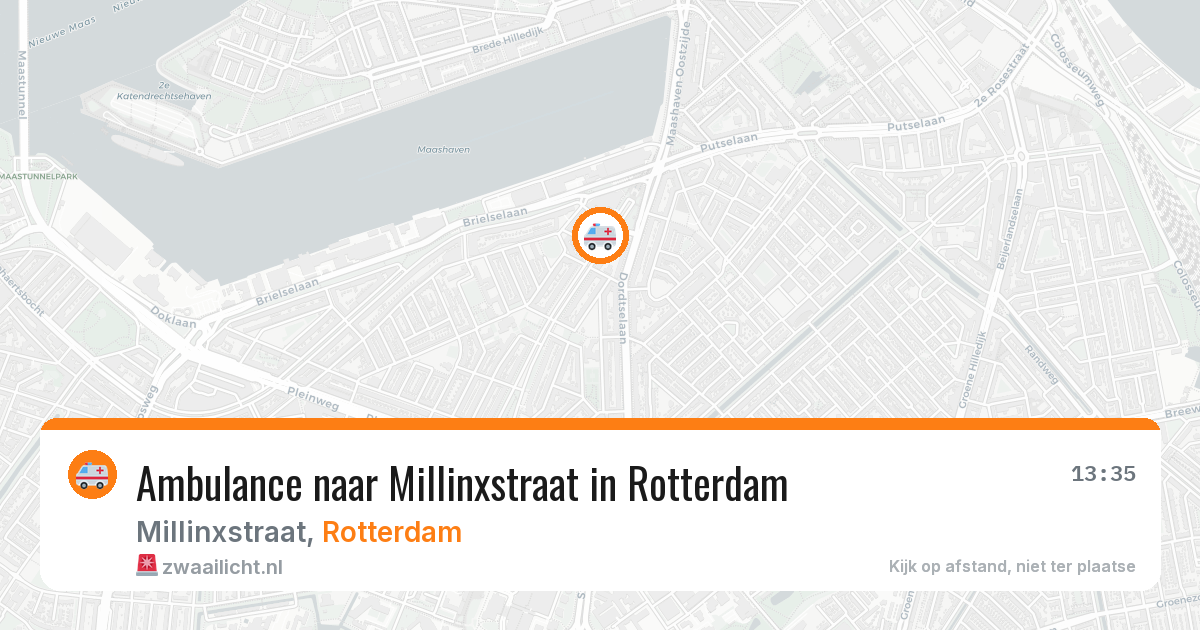 Ambulance naar Millinxstraat in Rotterdam — 29 apr 2026