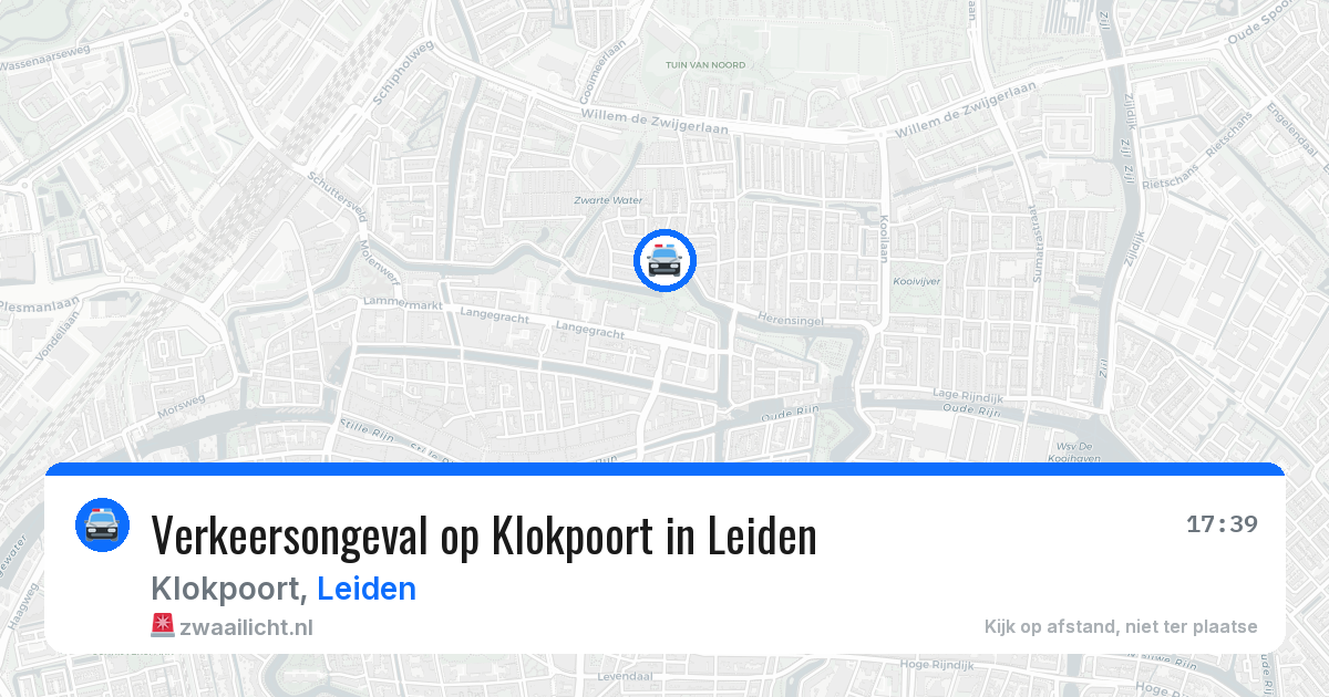 Verkeersongeval op Klokpoort in Leiden — 11 jun 2026