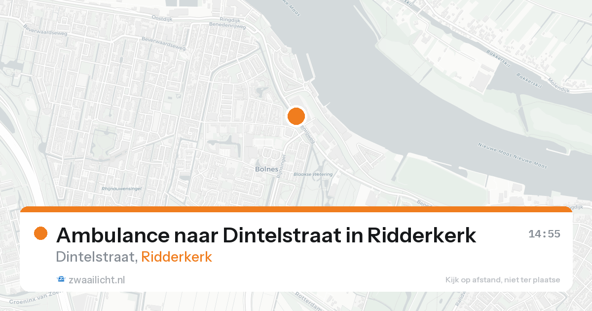 Ambulance naar Dintelstraat in Ridderkerk — 18 aug 2026