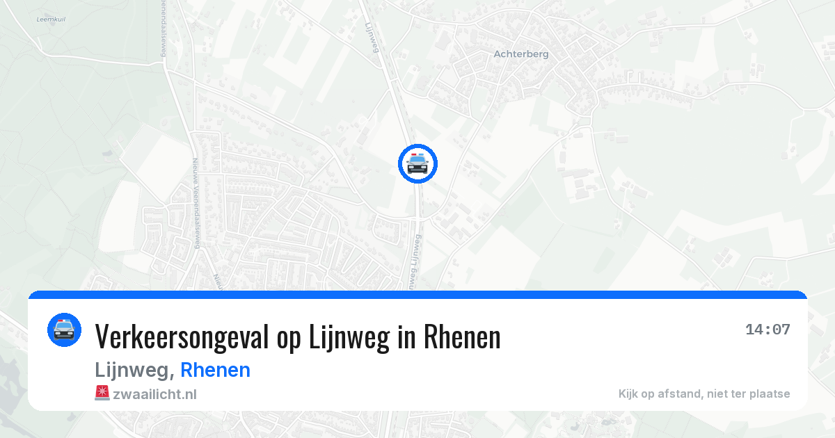 Verkeersongeval op Lijnweg in Rhenen — 5 jul 2026