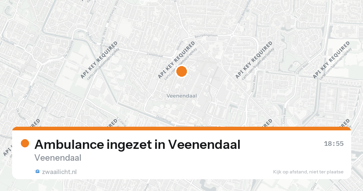 Ambulance ingezet in Veenendaal — 6 aug 2026