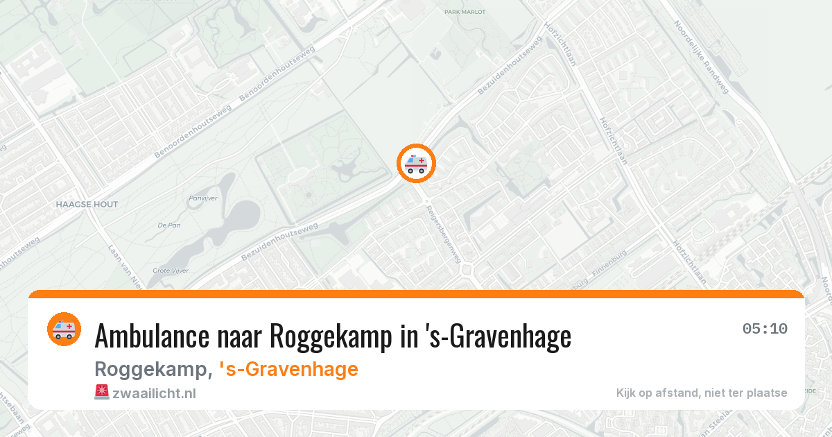 Ambulance naar Roggekamp in 's-Gravenhage — 25 jun 2026