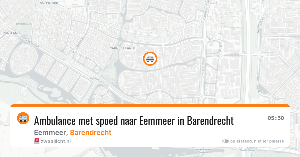 Ambulance met spoed naar Eemmeer in Barendrecht — 30 jan 2026