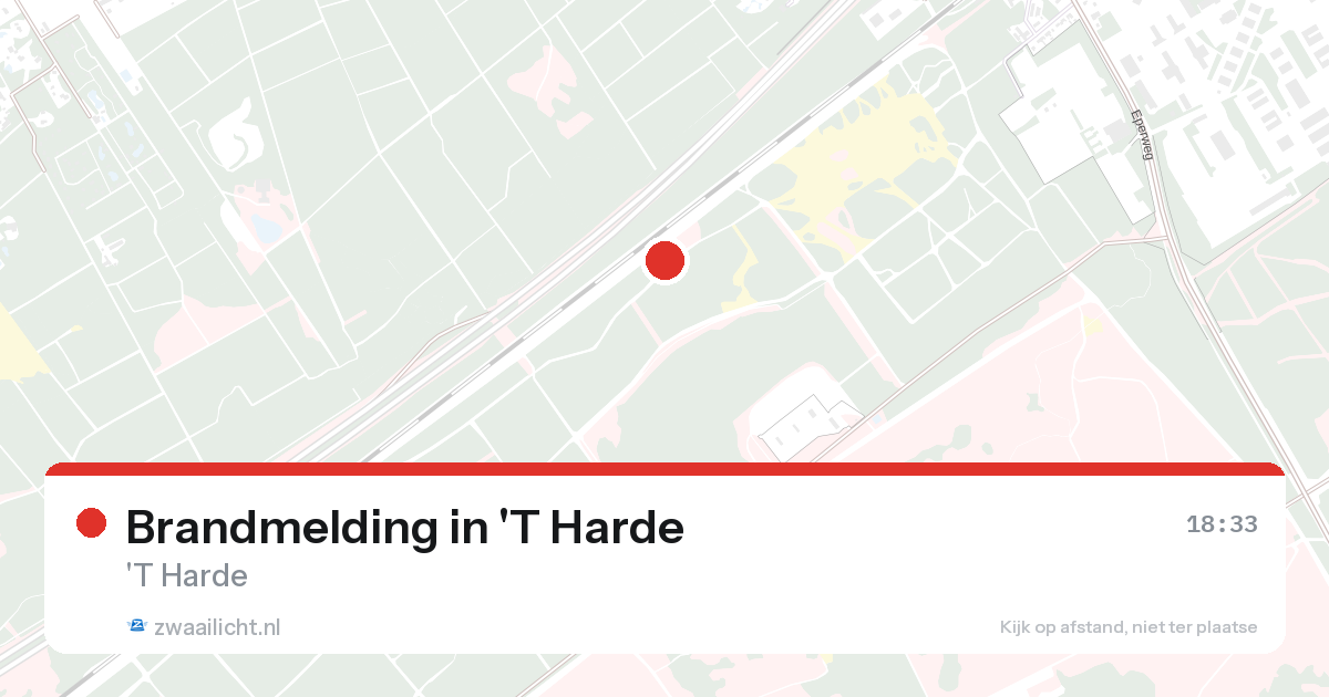 Brandmelding in 'T Harde — 25 aug 2026