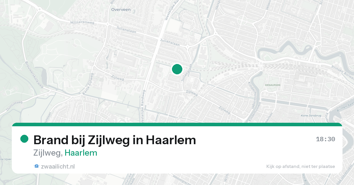 Brand bij Zijlweg in Haarlem — 18 aug 2026