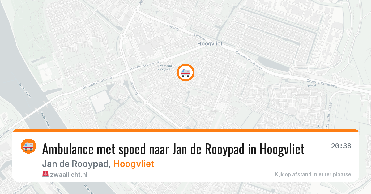 Ambulance met spoed naar Jan de Rooypad in Hoogvliet — 27 mrt 2026