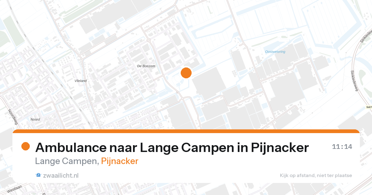 Ambulance naar Lange Campen in Pijnacker — 12 apr 2026