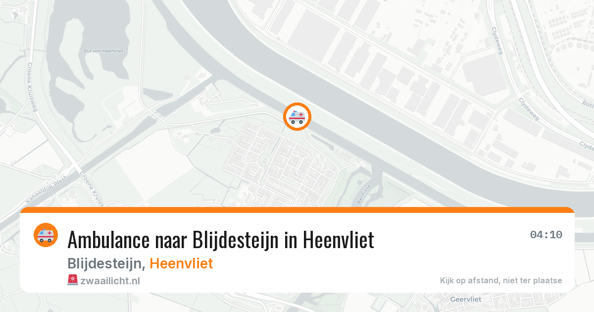Ambulance naar Blijdesteijn in Heenvliet — 14 aug 2026