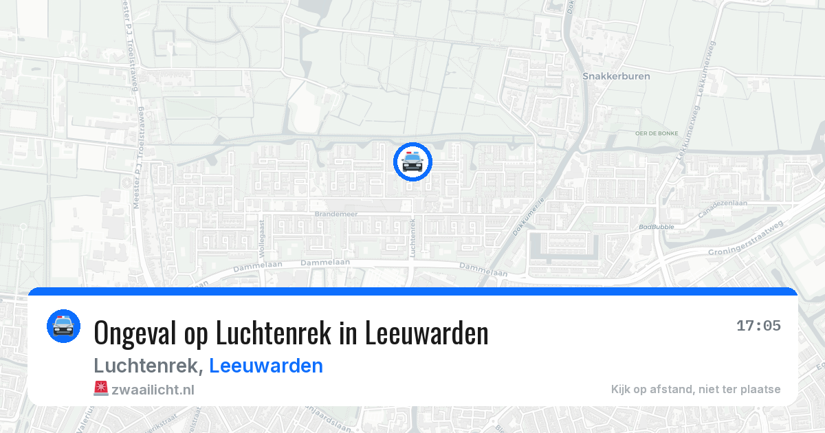 Ongeval op Luchtenrek in Leeuwarden — 30 apr 2026