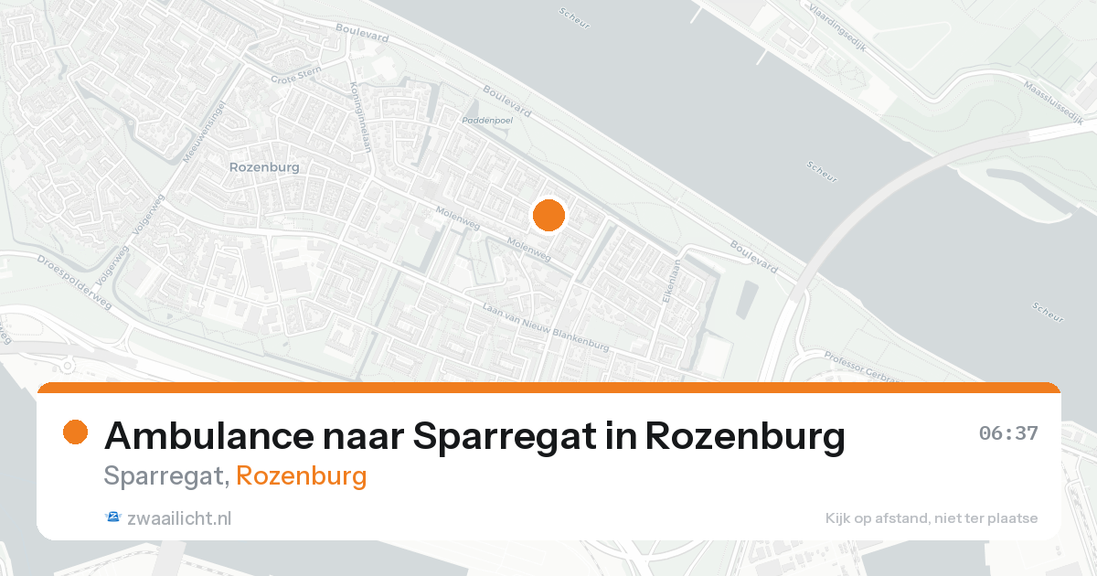 Ambulance naar Sparregat in Rozenburg — 17 aug 2026