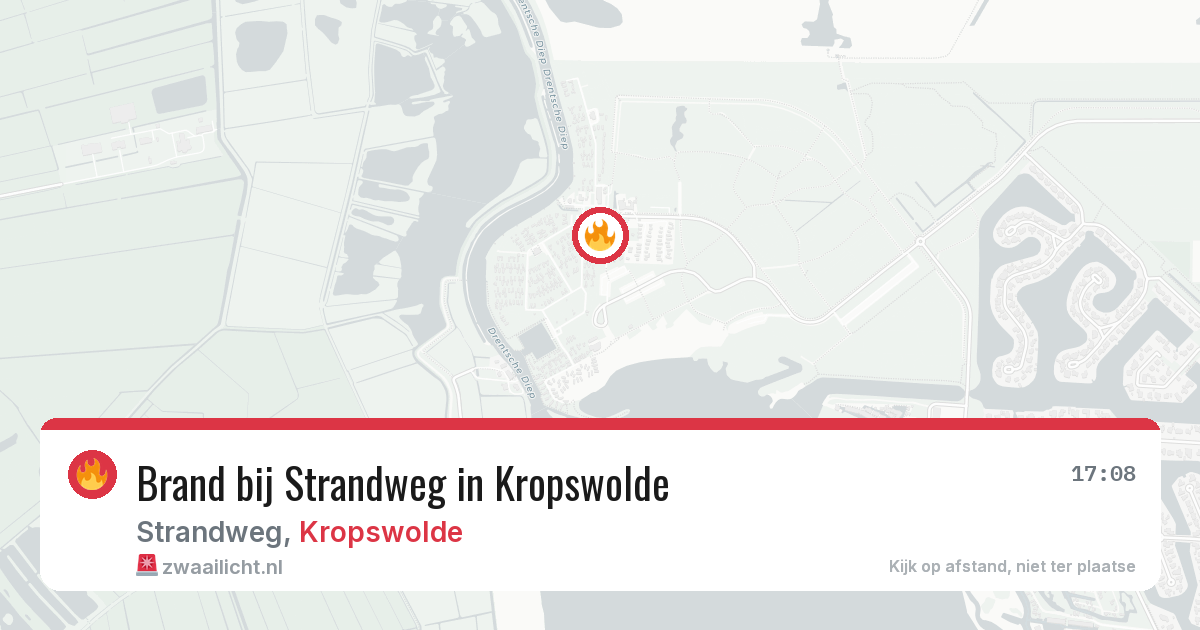 Brand bij Strandweg in Kropswolde — 28 mrt 2026