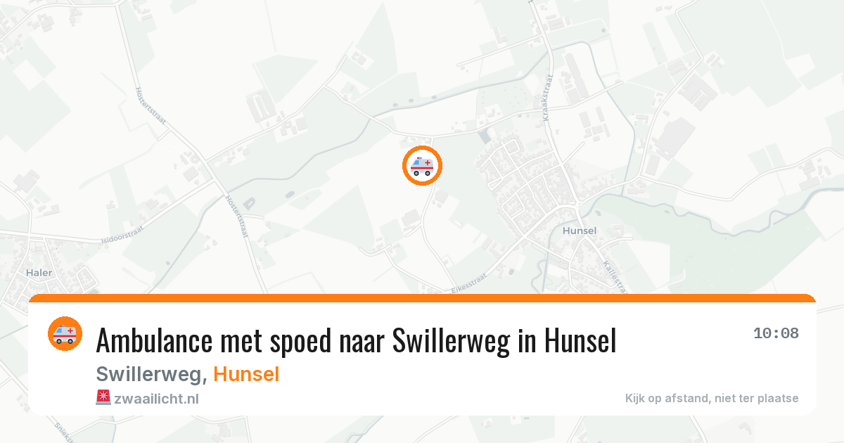 Ambulance met spoed naar Swillerweg in Hunsel — 15 jul 2026