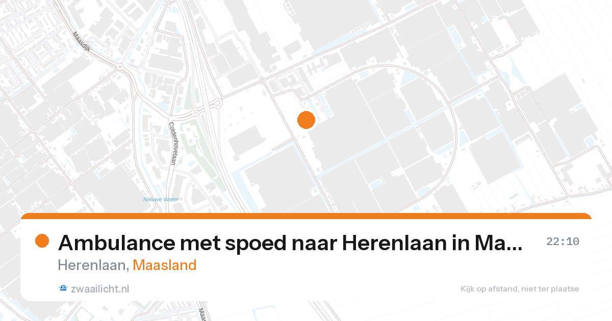 Ambulance met spoed naar Herenlaan in Maasland — 27 aug 2026