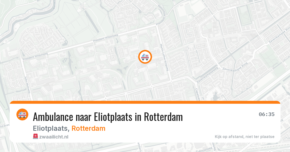 Ambulance naar Eliotplaats in Rotterdam — 28 mei 2026