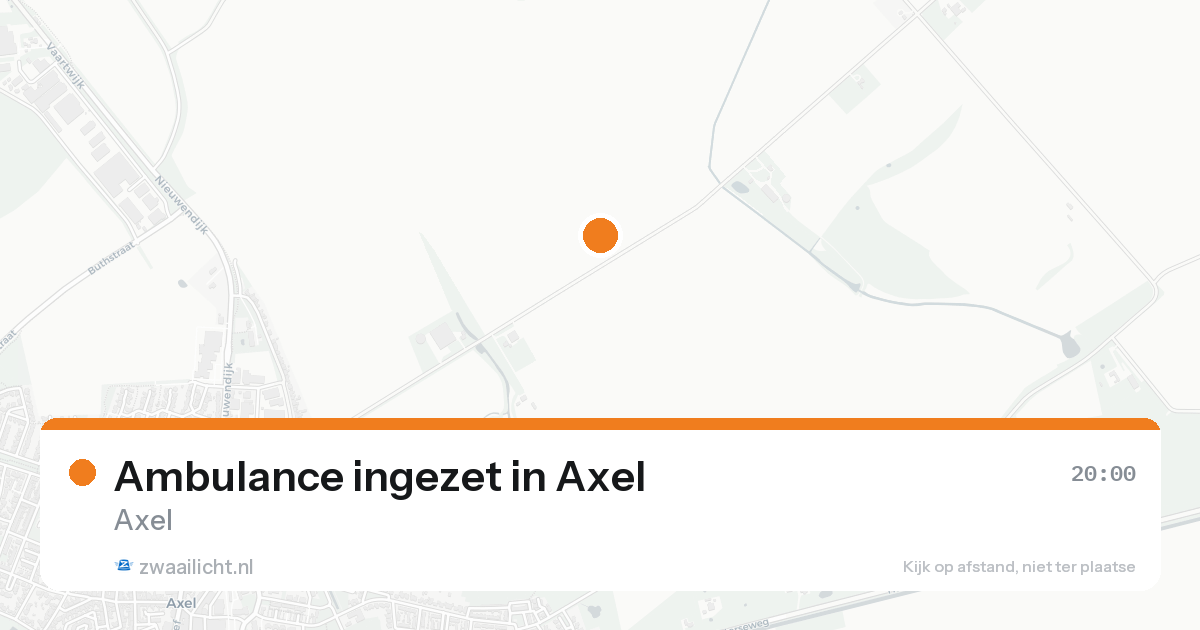 Ambulance ingezet in Axel — 25 aug 2026