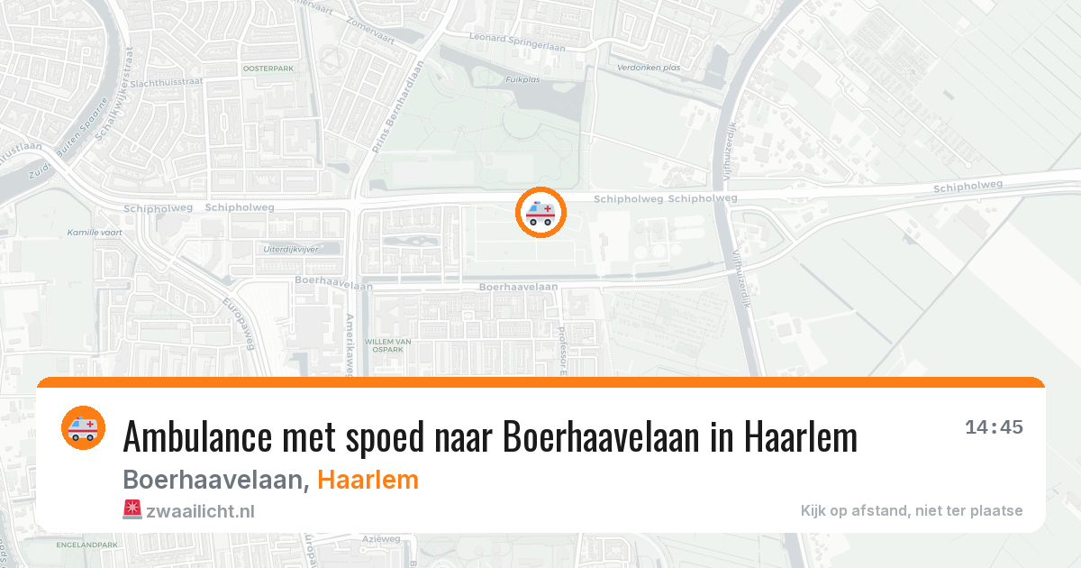 Ambulance met spoed naar Boerhaavelaan in Haarlem — 20 feb 2026