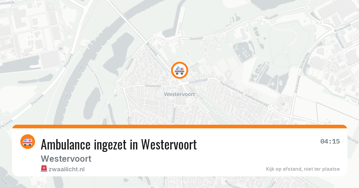 Ambulance ingezet in Westervoort — 1 jul 2026