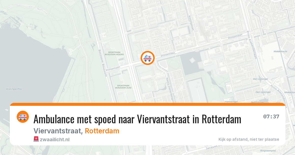 Ambulance met spoed naar Viervantstraat in Rotterdam — 26 jun 2026