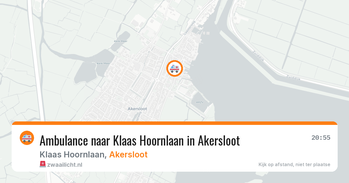 Ambulance naar Klaas Hoornlaan in Akersloot — 29 jul 2026