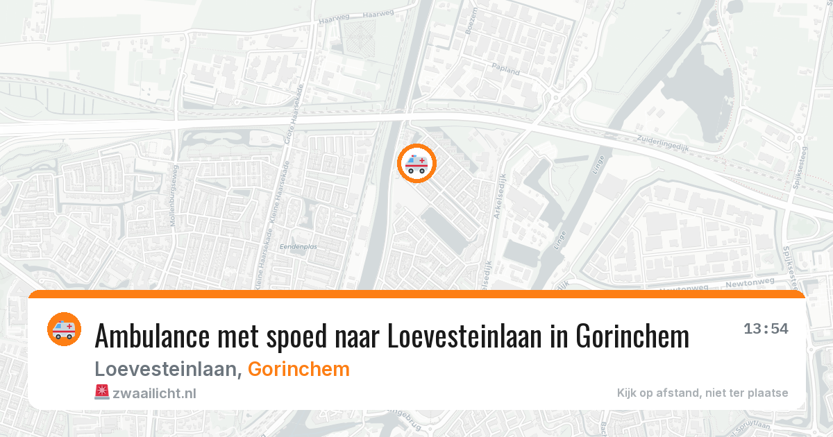 Ambulance met spoed naar Loevesteinlaan in Gorinchem — 12 jul 2026