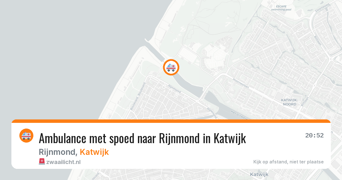 Ambulance met spoed naar Rijnmond in Katwijk — 27 jun 2026