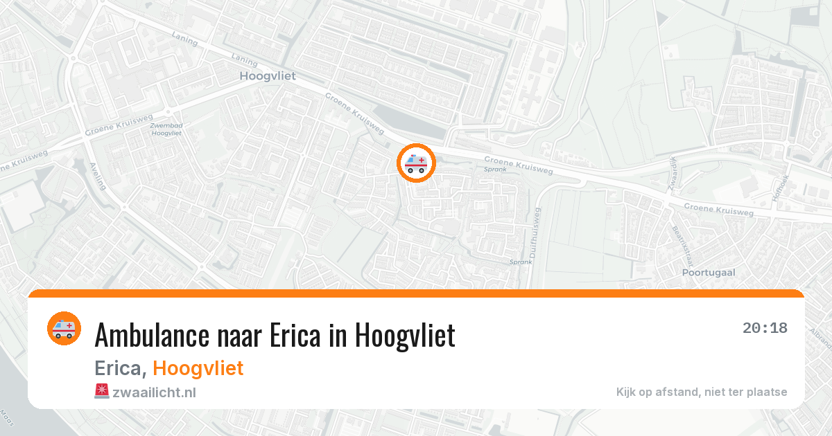 Ambulance naar Erica in Hoogvliet — 14 mei 2026