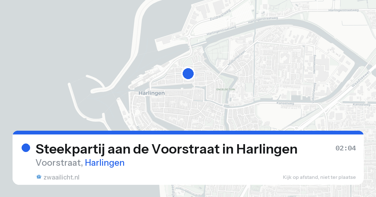 Steekpartij aan de Voorstraat in Harlingen — 15 aug 2026