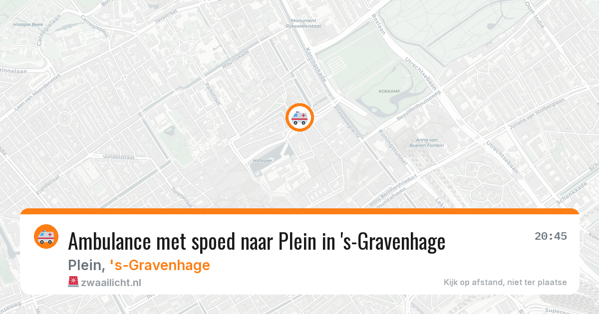 Ambulance met spoed naar Plein in 's-Gravenhage — 29 jan 2026