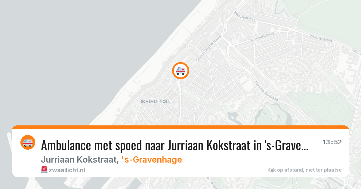 Ambulance met spoed naar Jurriaan Kokstraat in 's-Gravenhage — 10 jul 2026