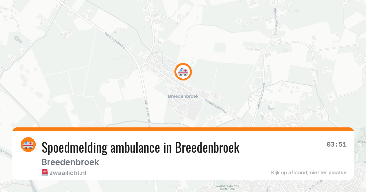 Spoedmelding ambulance in Breedenbroek — 12 apr 2026
