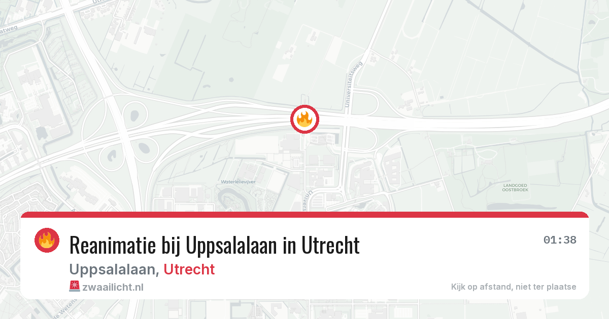 Reanimatie bij Uppsalalaan in Utrecht — 8 mrt 2026