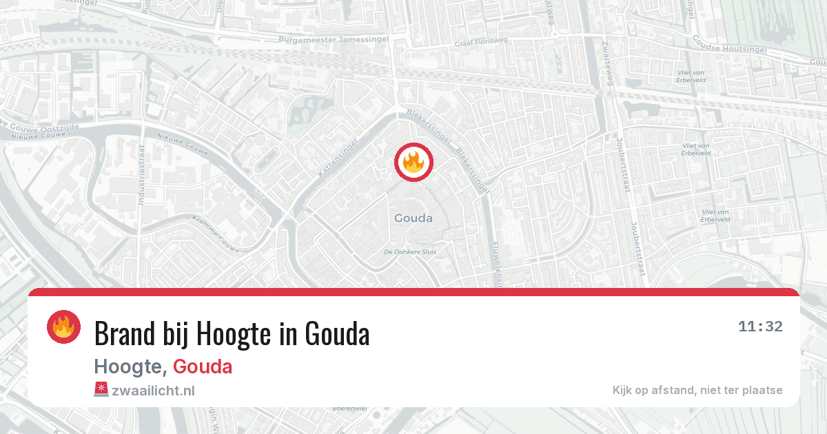 Brand bij Hoogte in Gouda — 16 jul 2026