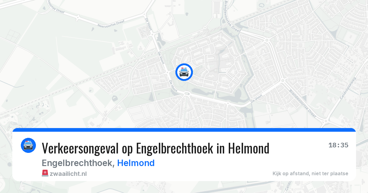 Verkeersongeval op Engelbrechthoek in Helmond — 16 apr 2026