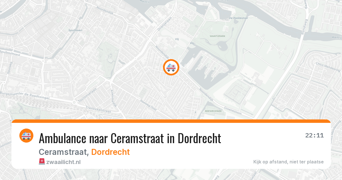 Ambulance naar Ceramstraat in Dordrecht — 10 jul 2026