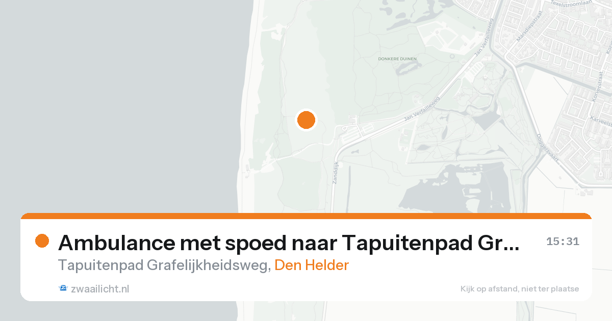 Ambulance met spoed naar Tapuitenpad Grafelijkheidsweg in Den Helder — 7 feb 2026