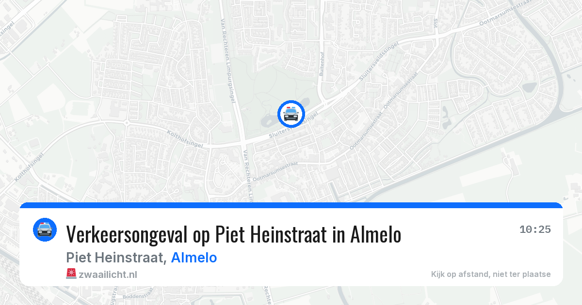 Verkeersongeval op Piet Heinstraat in Almelo — 3 apr 2026