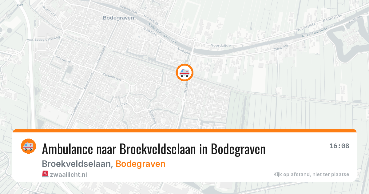 Ambulance naar Broekveldselaan in Bodegraven — 2 jul 2026