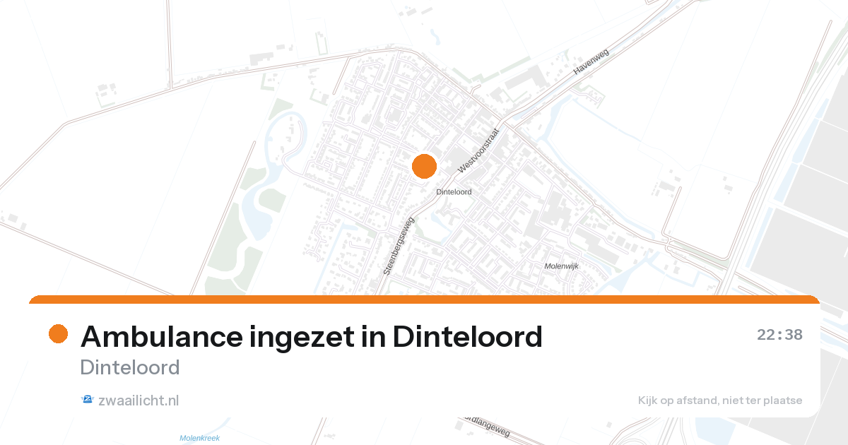 Ambulance ingezet in Dinteloord — 31 jan 2026