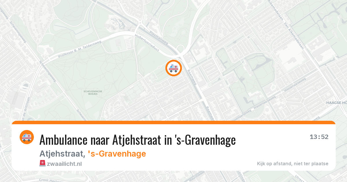 Ambulance naar Atjehstraat in 's-Gravenhage — 17 jul 2026