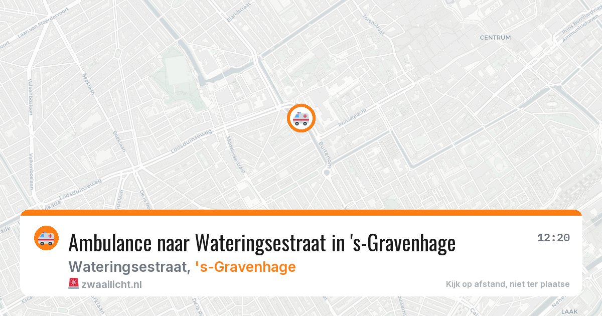 Ambulance naar Wateringsestraat in 's-Gravenhage — 20 mei 2026