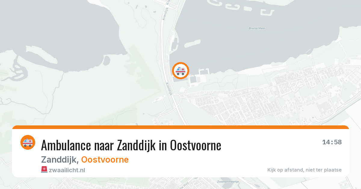Ambulance naar Zanddijk in Oostvoorne — 30 mrt 2026